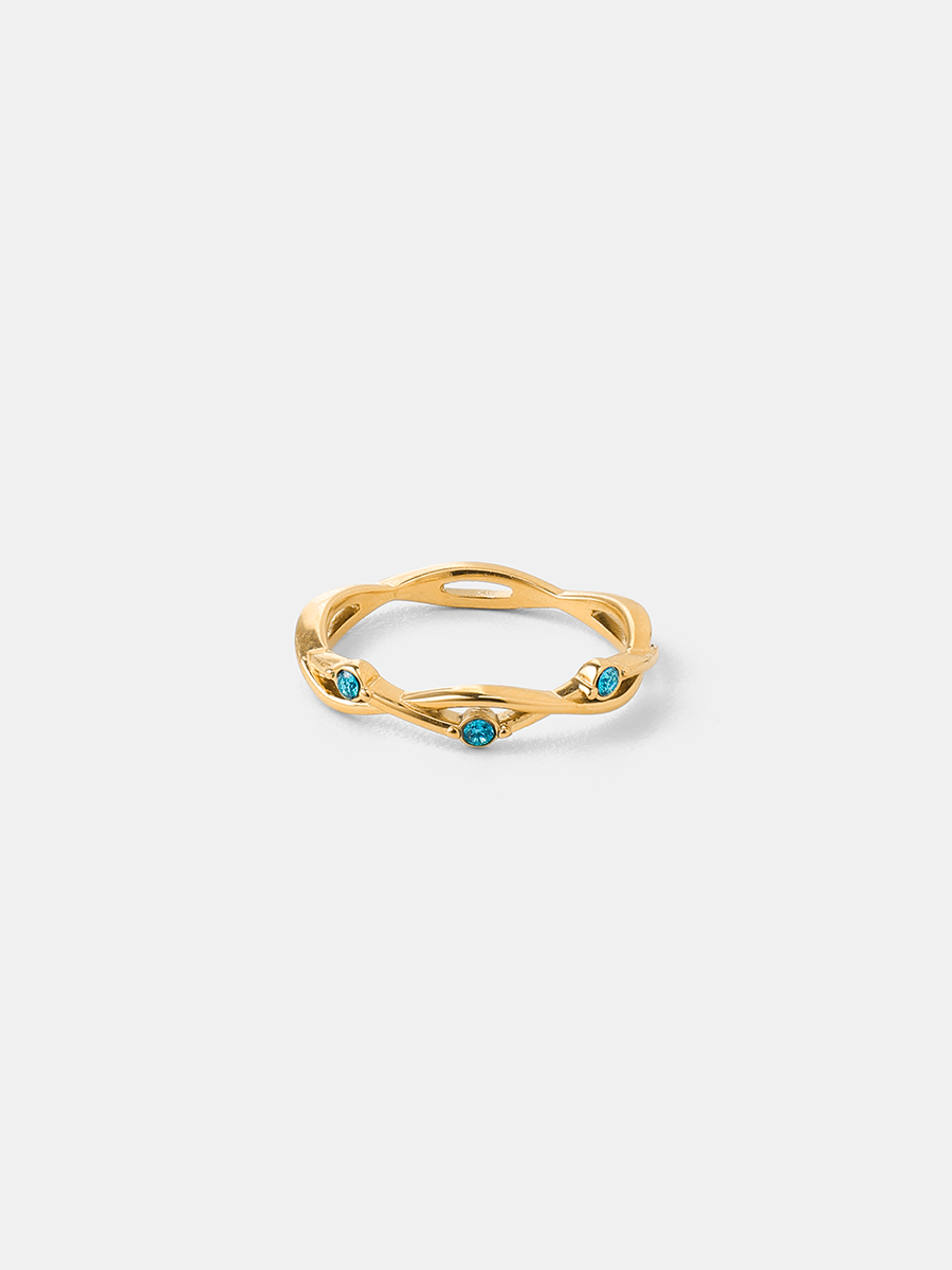 Vivid Azure Ring