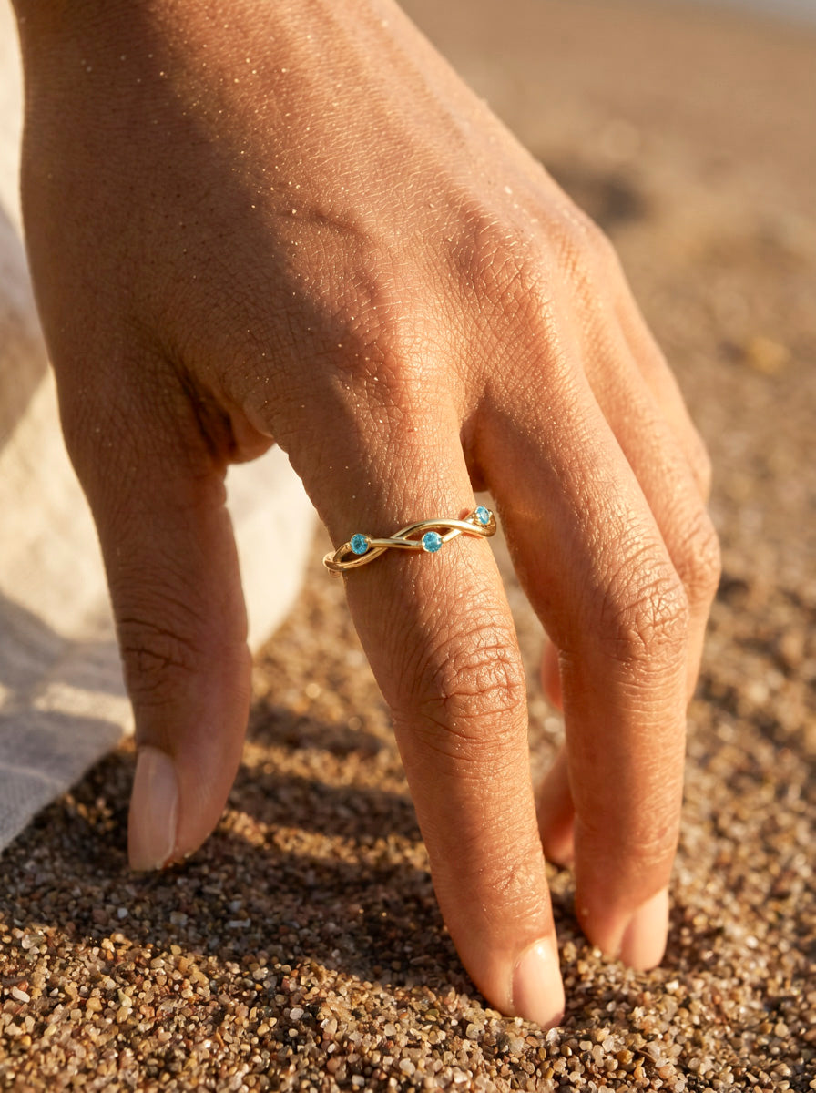 Vivid Azure Ring