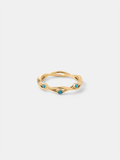 Vivid Azure Ring