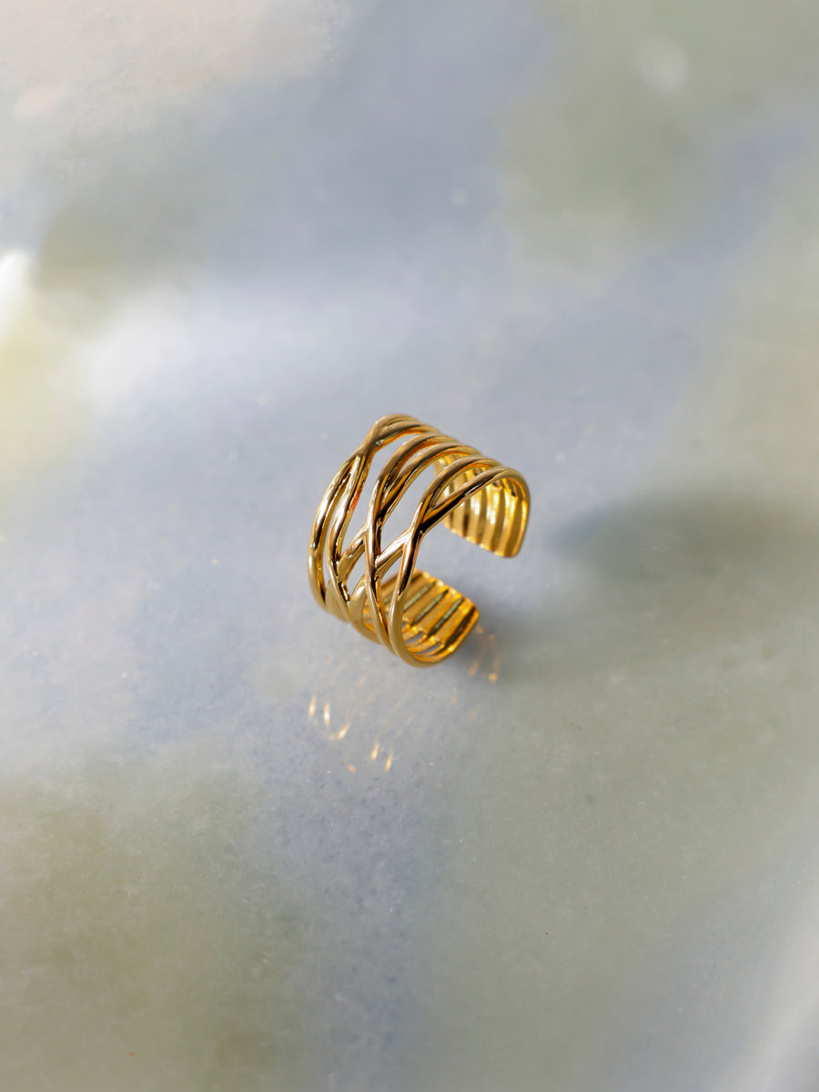 Intertwined Elegance Ring