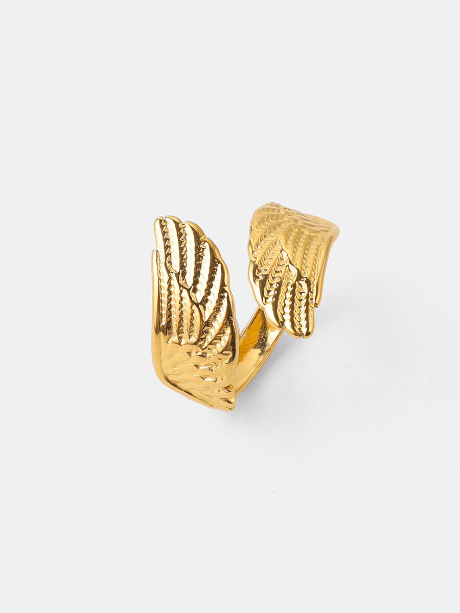 Delicate Feather Ring