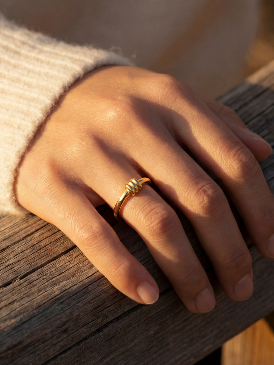 Elegant Trio Loop Ring