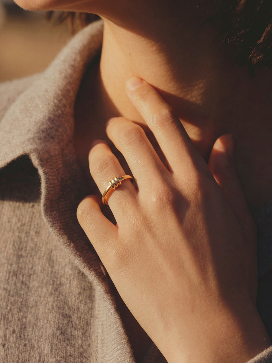 Elegant Trio Loop Ring