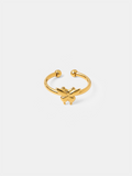 Moonlit Butterfly Ring