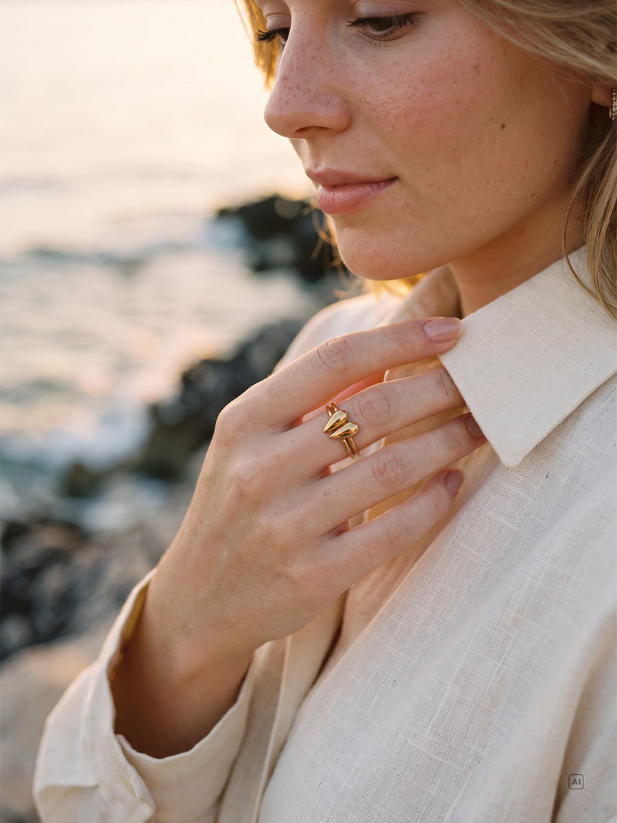 Pure Teardrop Ring