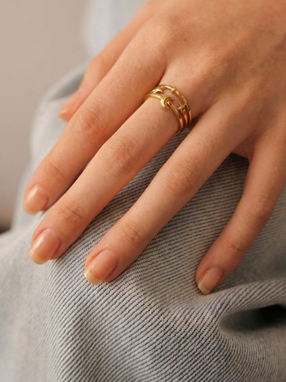 Moonlit Star Ring