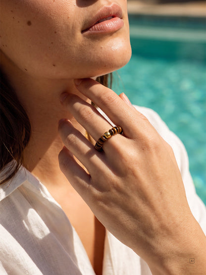 Classic Tiger's Eye Mark Ring