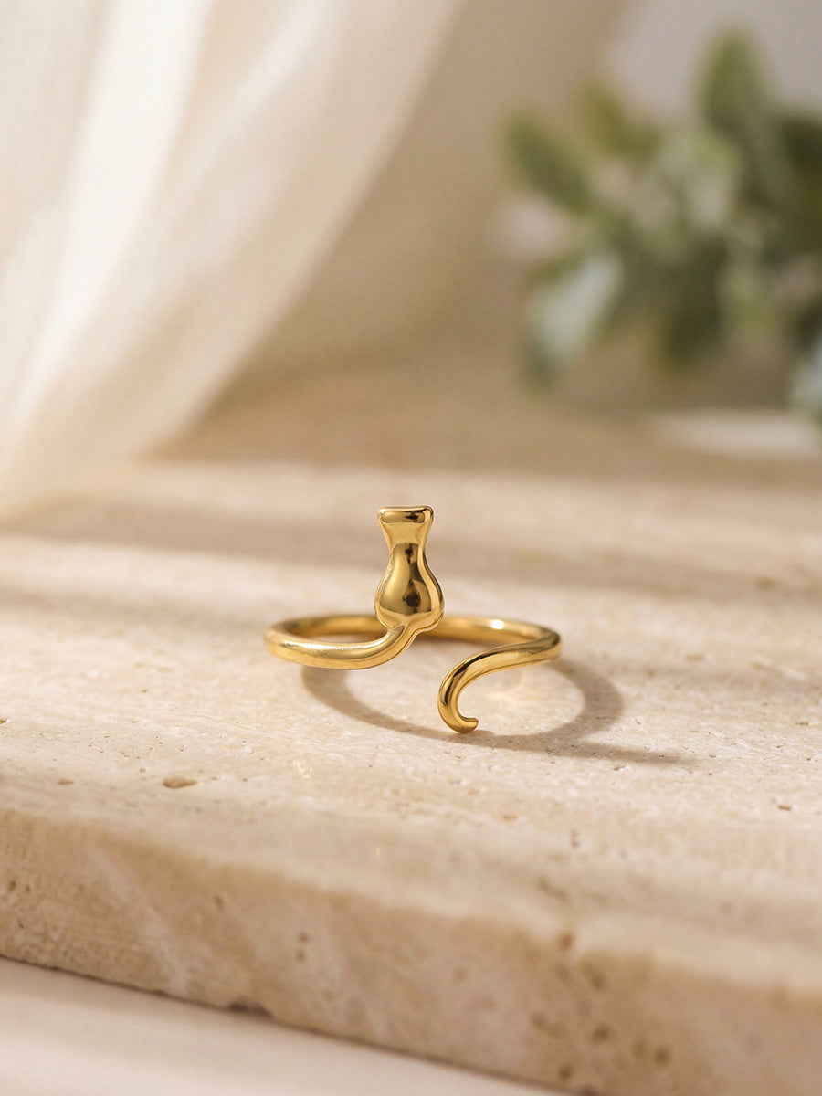 Playful Cat Ring