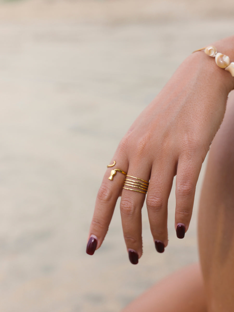 Textured Stack Ring