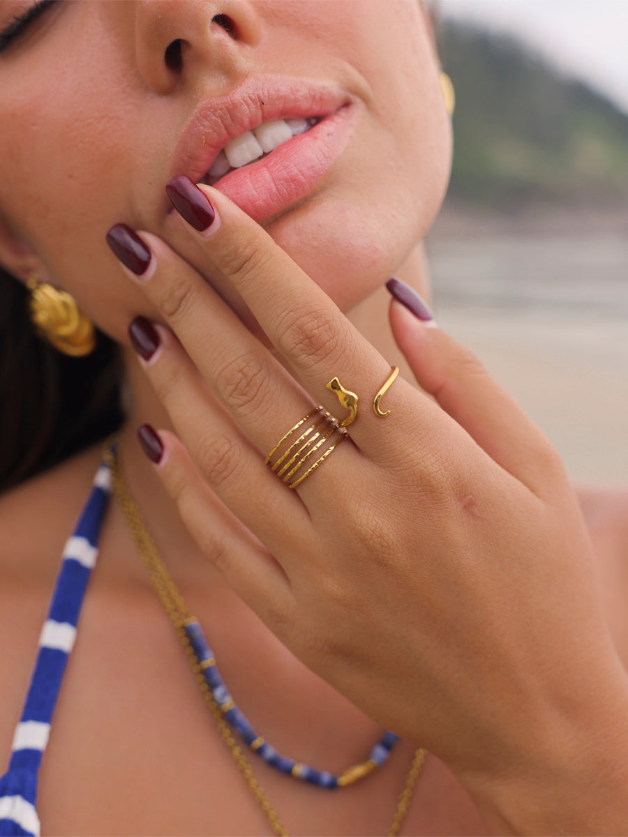 Textured Stack Ring