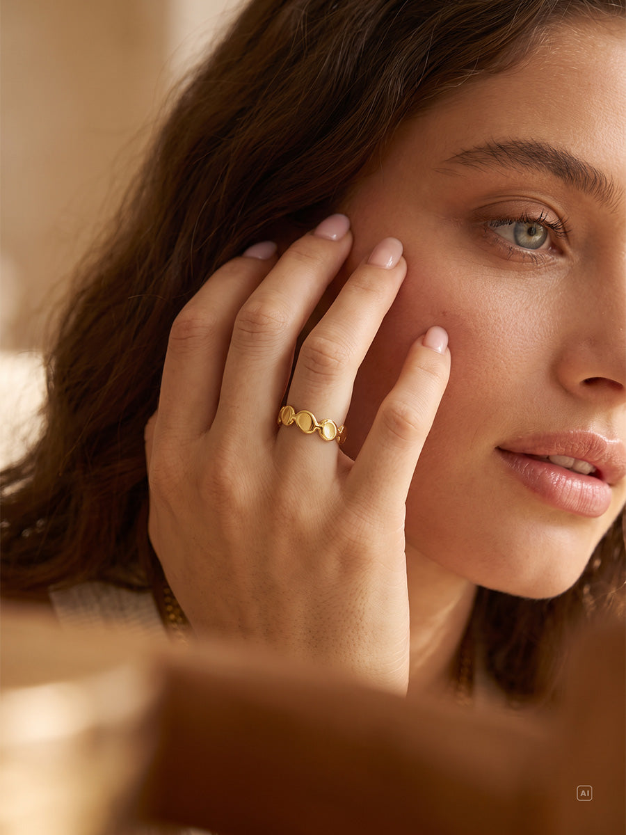 Fluid Pebble Ring