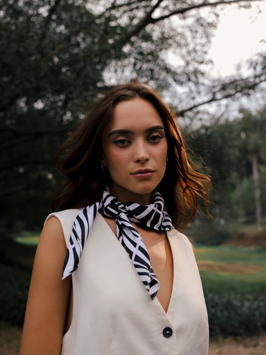 Wild Stripes Zebra-print Tuch