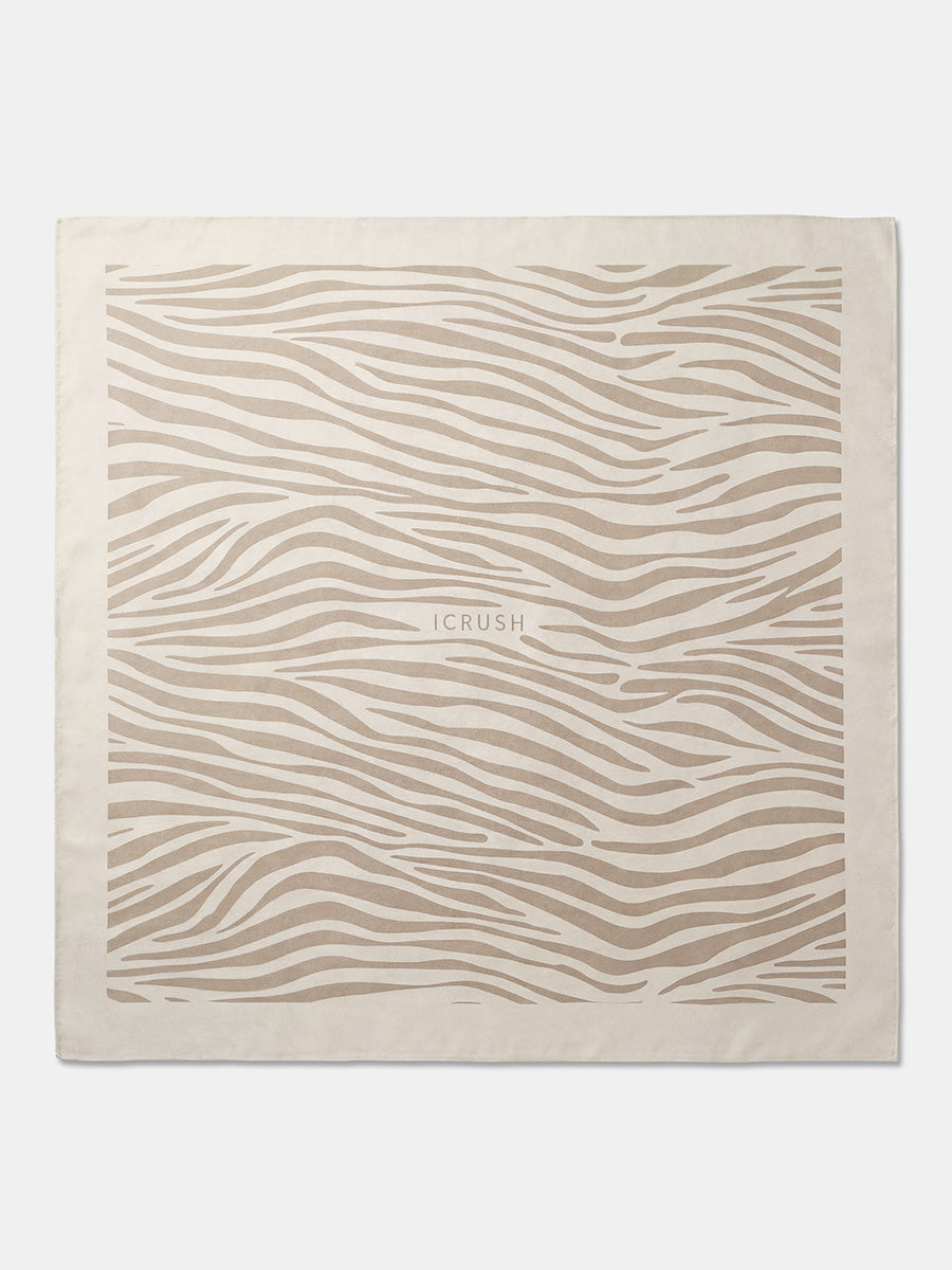 Wild Stripes Beige Zebra-print Tuch