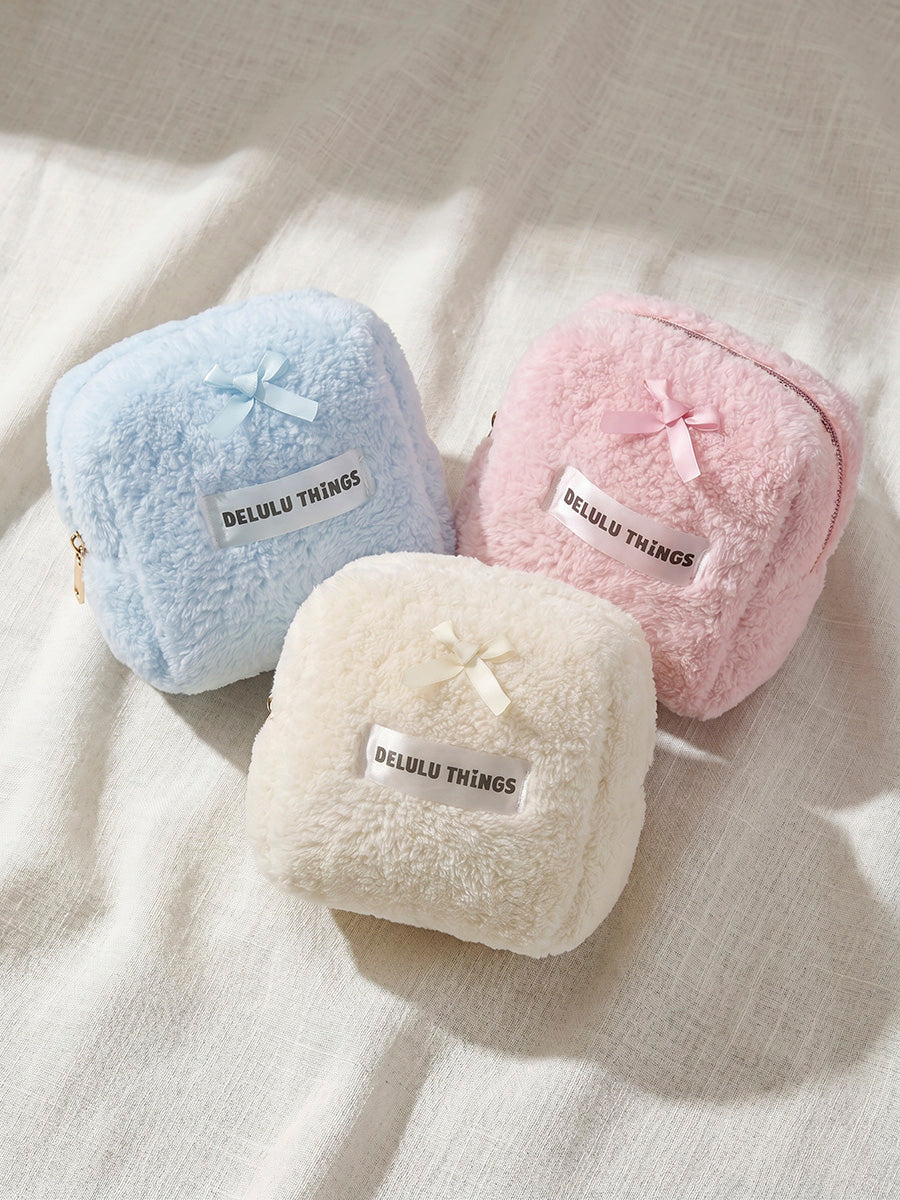 Sweet Puff White Kosmetiktasche