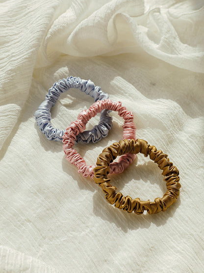 Serene Blue  Pure Silk Scrunchie