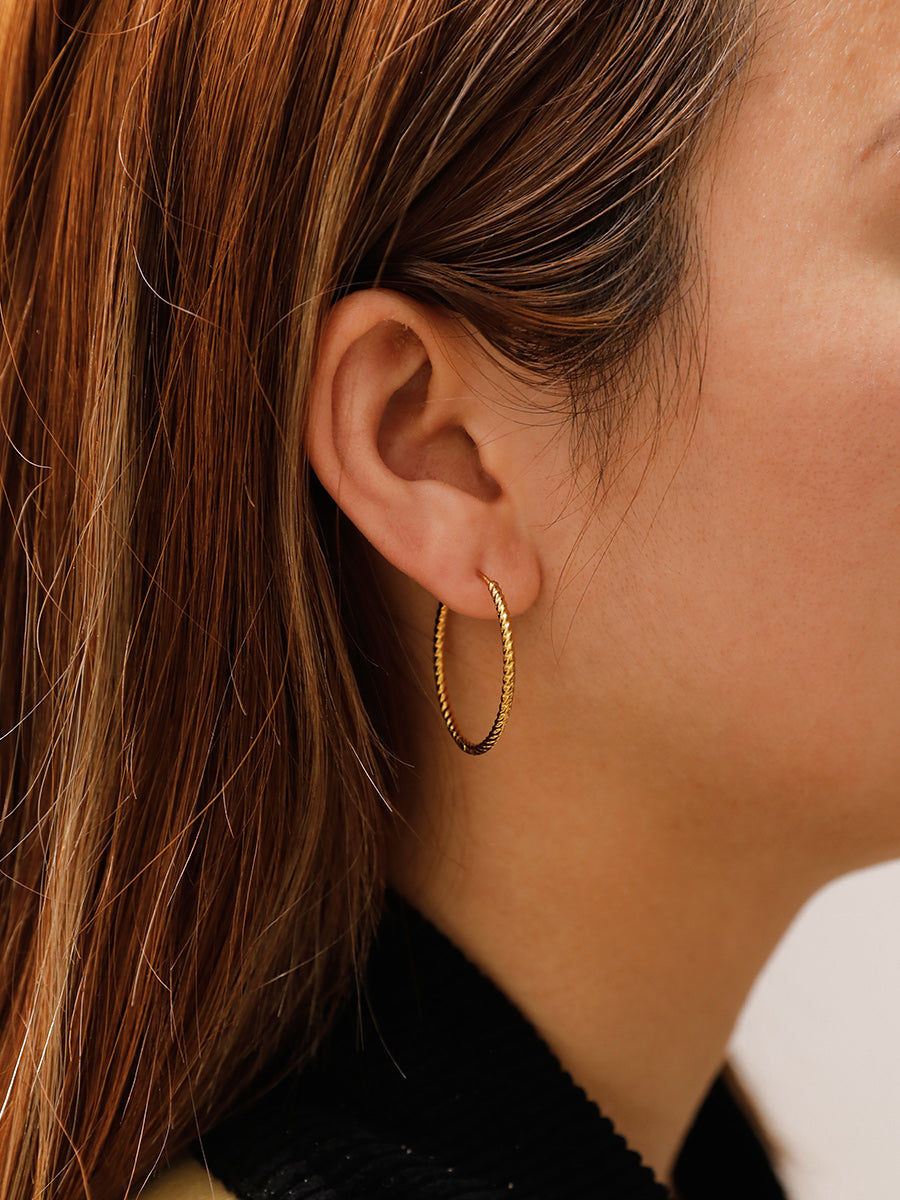 30mm Modern Twist Ohrringe