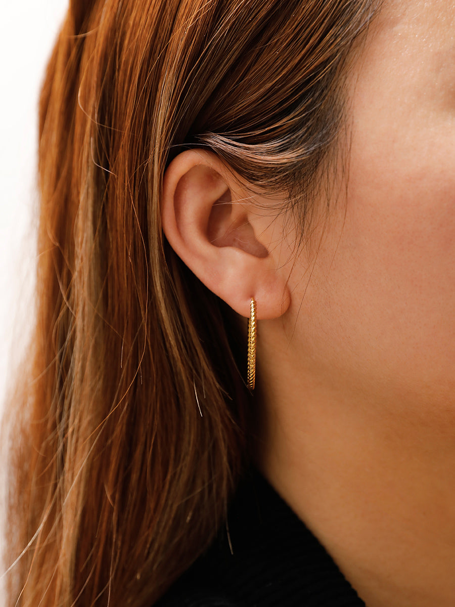 30mm Modern Twist Ohrringe