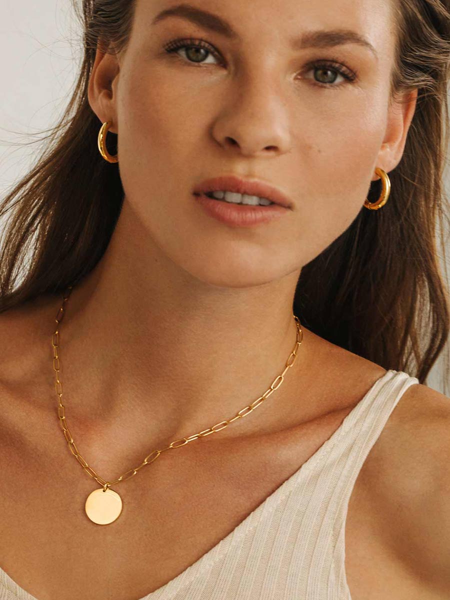 24mm GLOSSY HOOPS Medium Ohrringe
